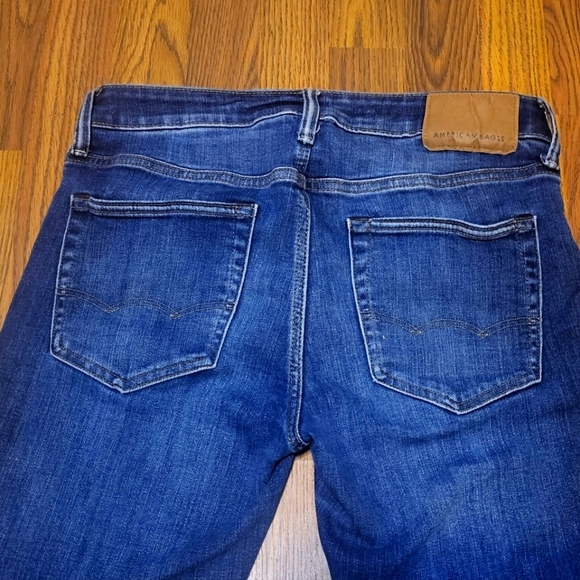 American Eagle 30x30 Men's Dark Wash Jeans - Slim Fit, Casual Comfort - Picture 9 of 10